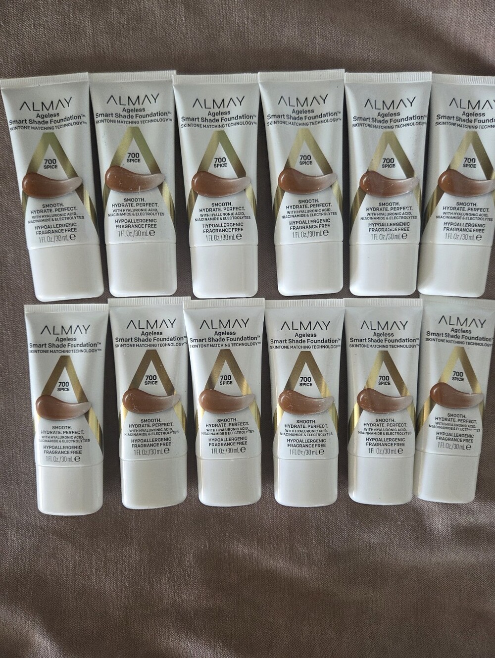 Almay Ageless Smart Shade Foundation 700 Spice - Neutral Tan Tubes lot